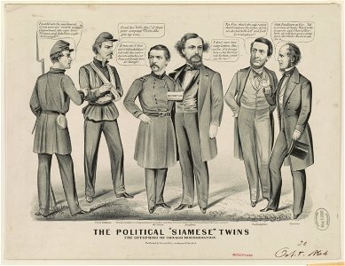 The political Siamese twins, the offspring of Chicago miscegenation LCCN2003674598