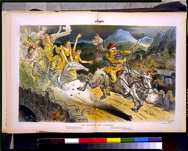 The political tam o'shanter - Gillam ; Sackett & Wilhelms Litho. Co., New York. LCCN96506404