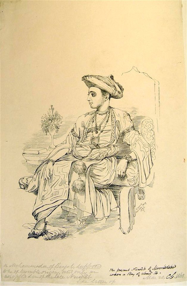 The present Nuwâb of Moorsbadabad (BM As2006,Prt.328)