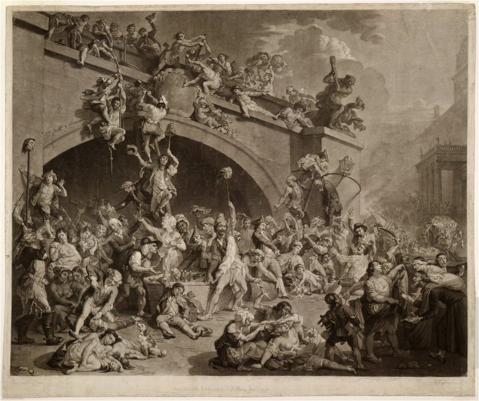 The plundering of the King's cellar, Paris, 10th August, 1793 - J. Zoffany Esqr. pinx. ; R. Earlom sculpt LCCN2001697063