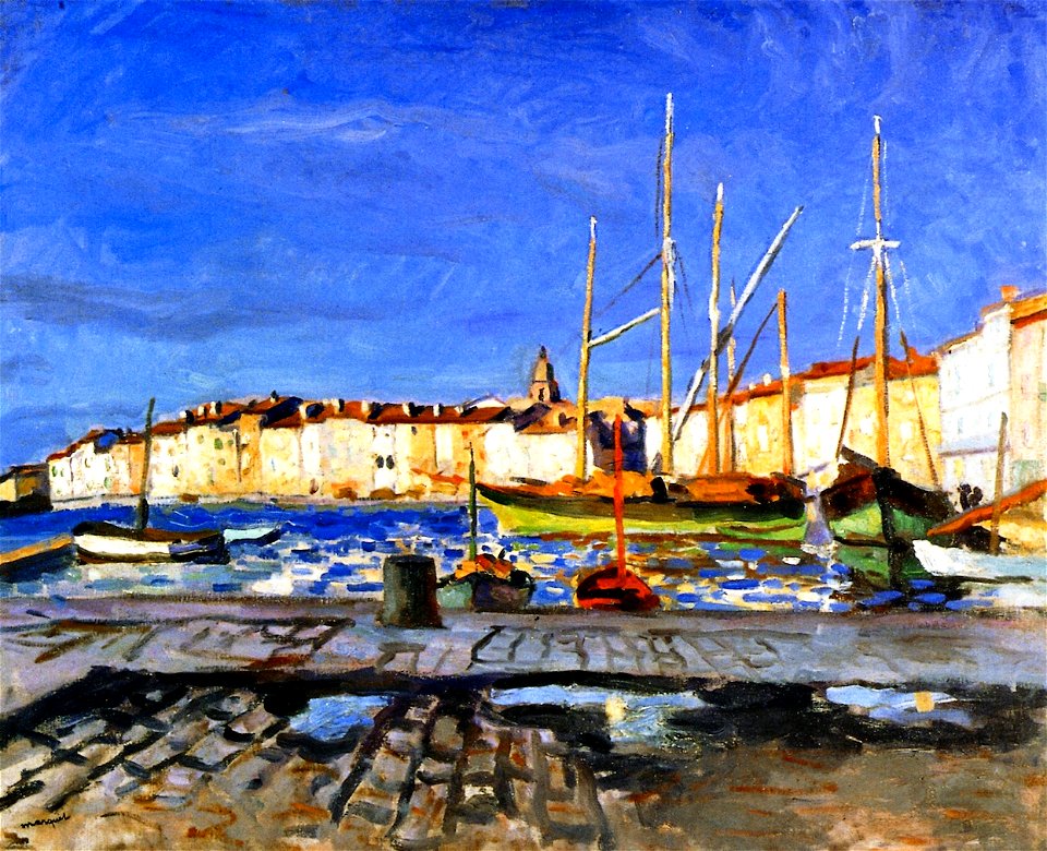 The Port of Saint-Tropez 2 Albert Marquet (1905)