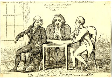 The quarrell about pensions amicably settled (BM 1851,0901.517)