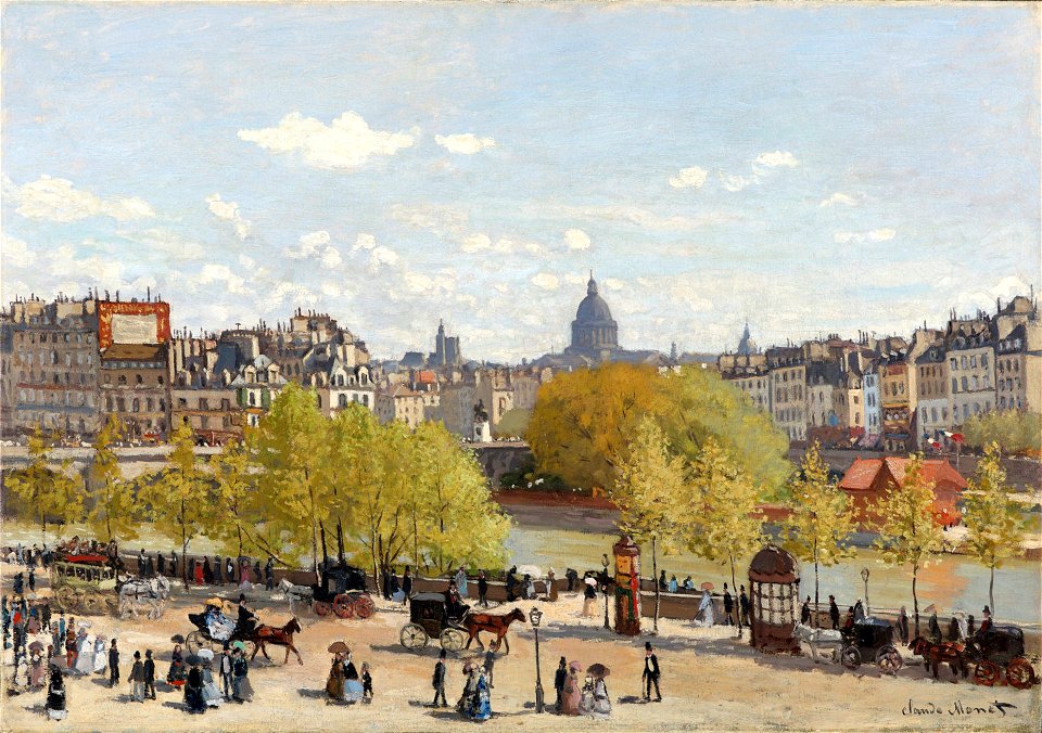 The Quai du Louvre Monet