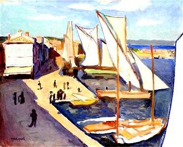 The Port of Saint-Tropez Albert Marquet (1905)