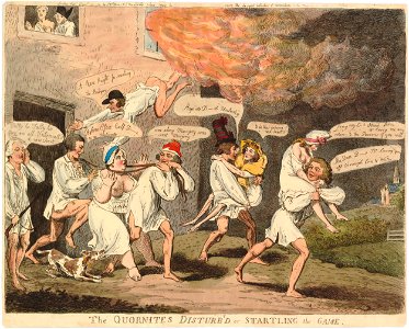 The Quornites disturb'd or startling the game (BM 1851,0901.565)