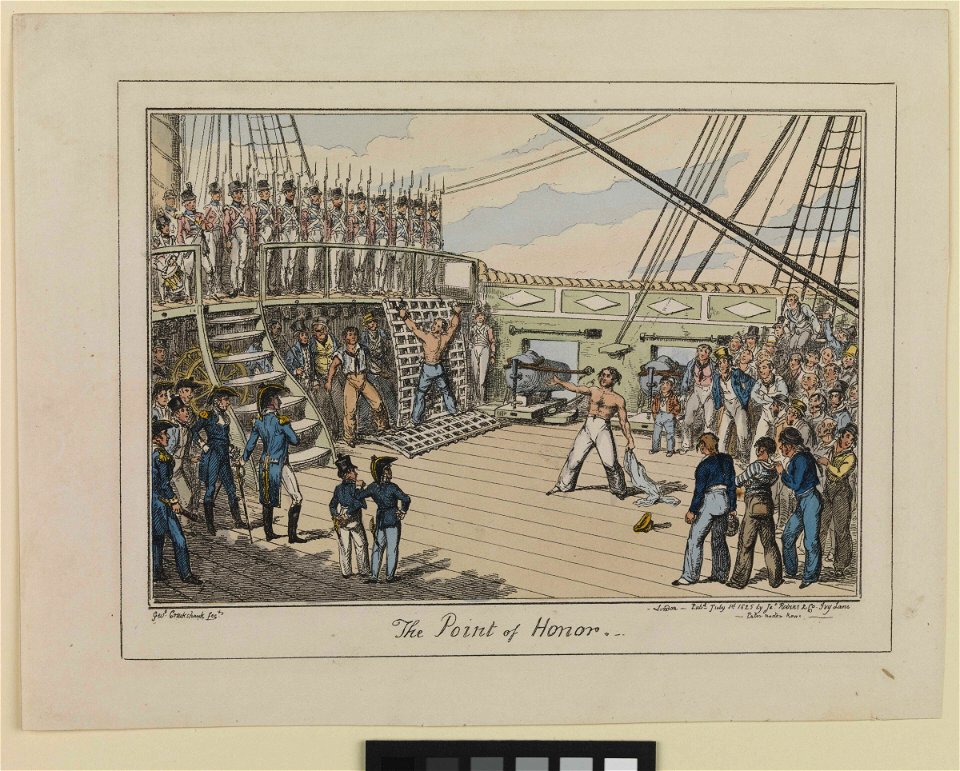 The Point of Honour (caricature) RMG PU0177