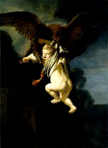 The rape of Ganymede by Rembrandt