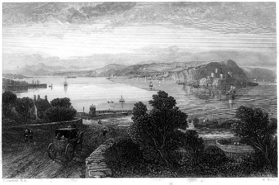 The Queensferry, from the South East engraving by William Miller after C Stanfield
