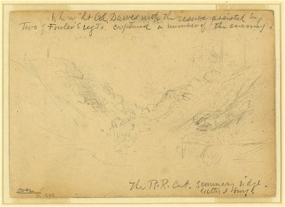 The R.R. Cut, Seminary ridge, Gettysburg LCCN2004660653