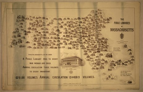 The public libraries of Massachusetts - designed and drawn with pen and ink by George Hartnell Bartlett. LCCN2007681339