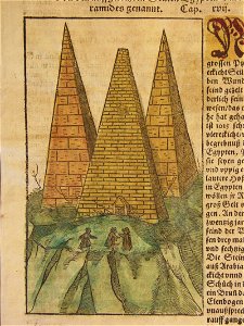 The Pyramids (1580). Free illustration for personal and commercial use.
