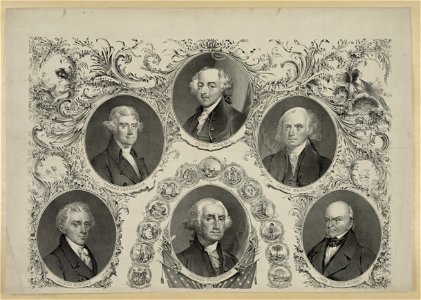 The Presidents of the United States. Liberty and union - lith. of G. & W. Endicott, No. 22 John St., New York. LCCN2003690753