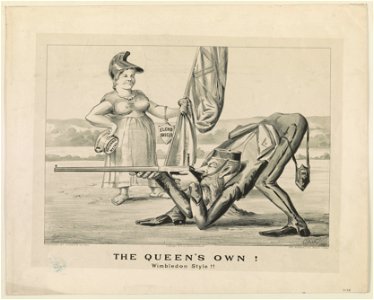The Queen's own! Wimbledon style!! - C.M. Vergnes 1875. LCCN2017648276
