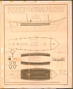 The representation of the brig vigilante, from Nantes, a vessel employed in the slave trade, which was captured by Lieutenant Mildmay in the River Bonny, on the coast of Africa, on the 15th LCCN2004667268