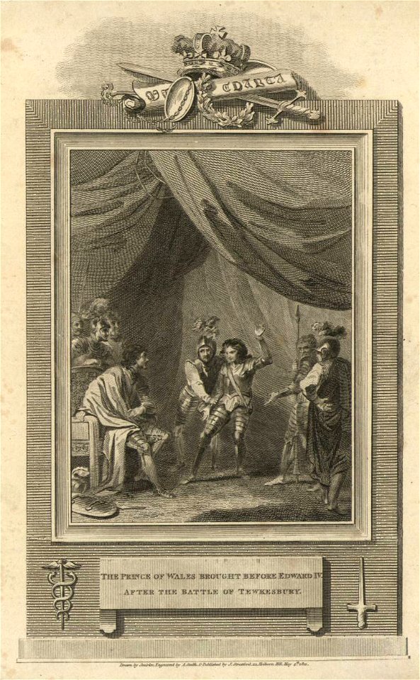 The Prince of Wales Brought Before Edward IV After The Battle of Tewkesbury (1811)