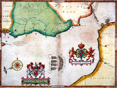 The pursuit to Calais, 4 - 6 August 1588 RMG D3298