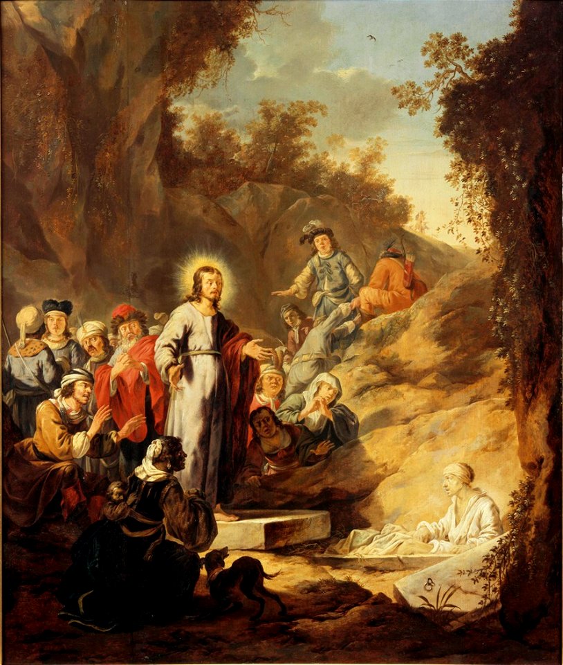 The Resurrection of Lazarus by Aert Jansz. Marienhof Centraal Museum 7288