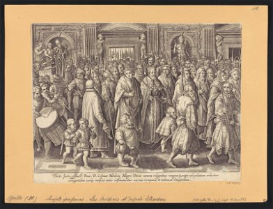 The Return of Cosimo I to His Palace ca.1582 print by Stradanus, S.I 54393, Prints Department, Royal Library of Belgium