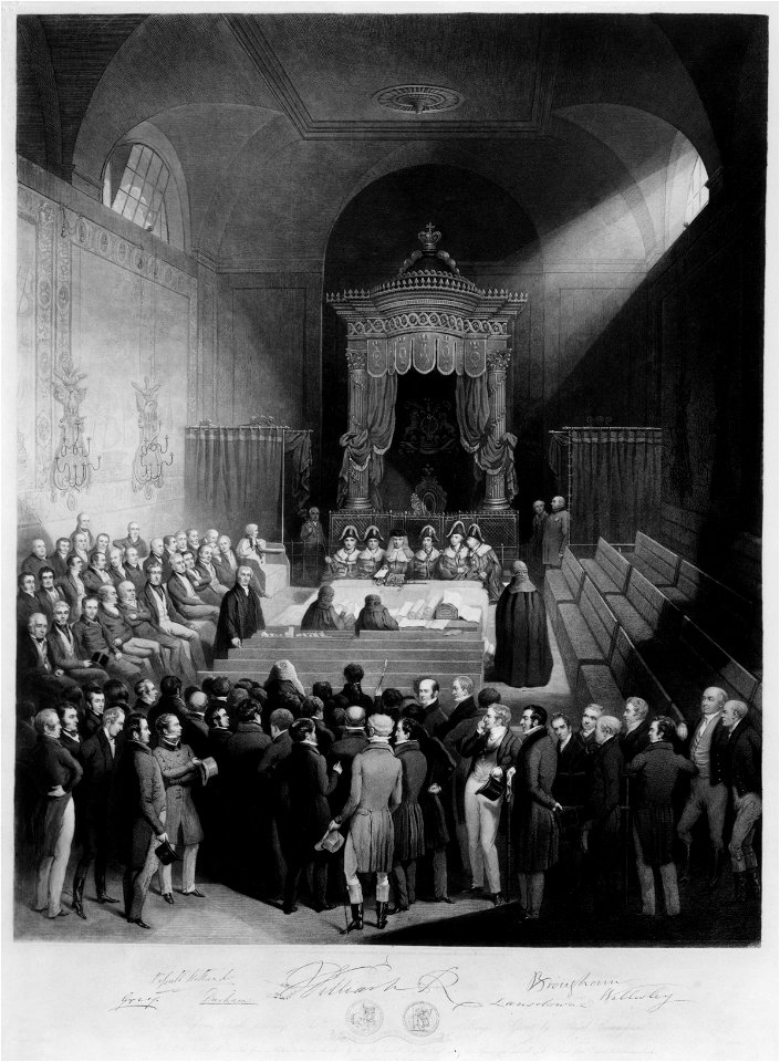 The Reform Bill Receiving the King's Assent by Royal Commission, 7 June 1832 by Samuel William Reynolds