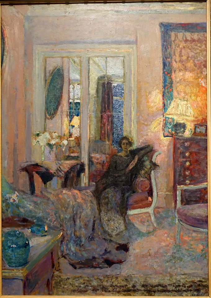 The Princess Bibesco, by Edouard Vuillard, c. 1920, oil on cardboard - Museu de Arte de São Paulo - DSC07363