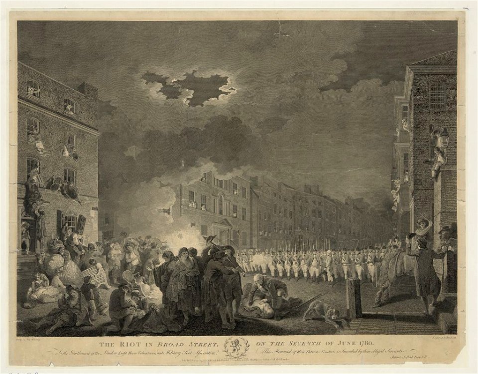 The riot in Broad street, on the seventh of June 1780 LCCN2004667281
