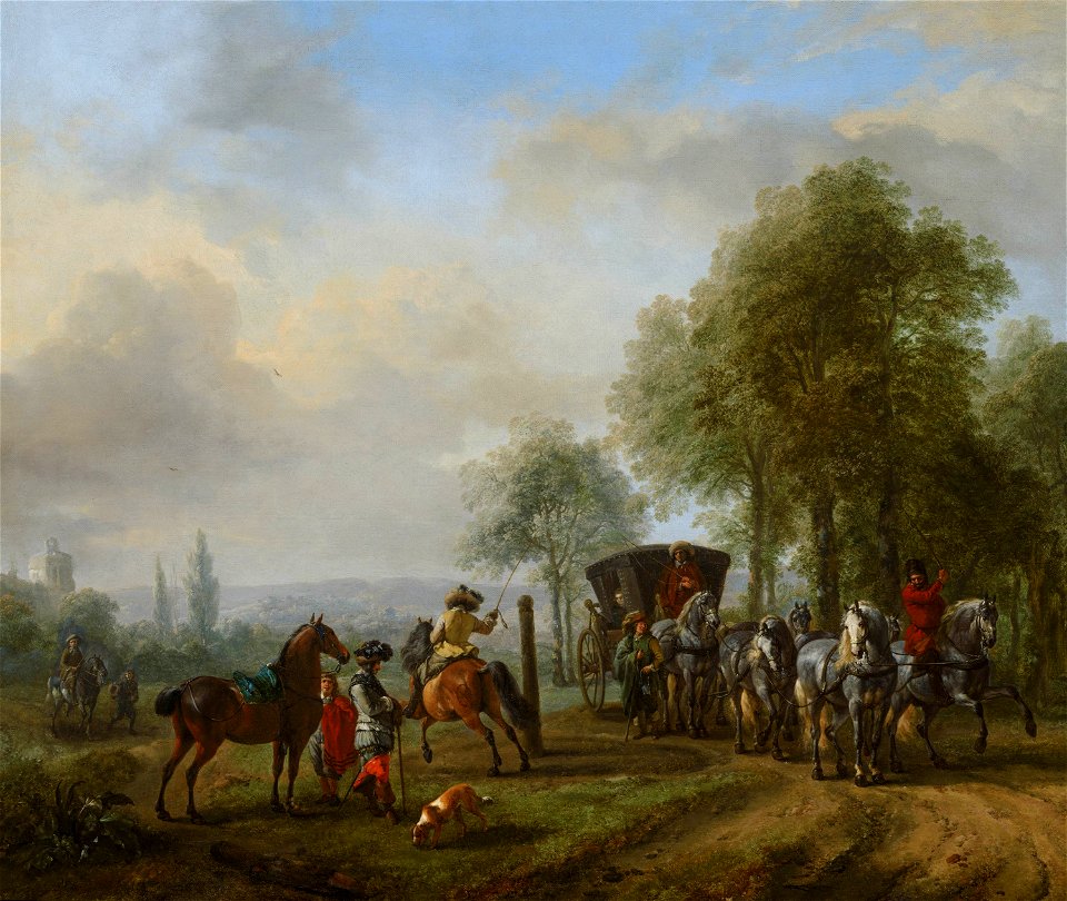 The Riding School by Philips Wouwerman Mauritshuis 217