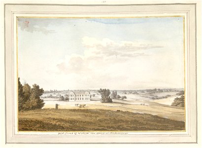The Rev. Mr Hare's New House At Herstmonceux by Samuel Hieronymus Grimm 1783