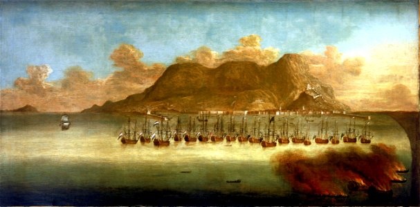The Relief of Gibraltar, 29 August 1704 RMG BHC0343