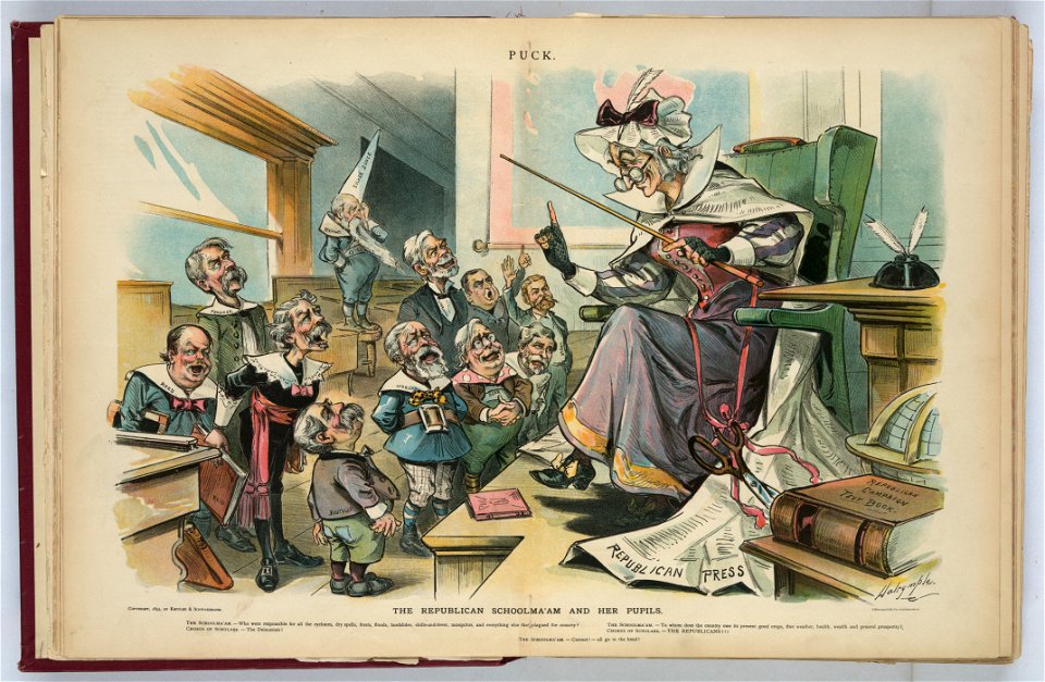 The Republican schoolma'am and her pupils - Dalrymple. LCCN2012648557