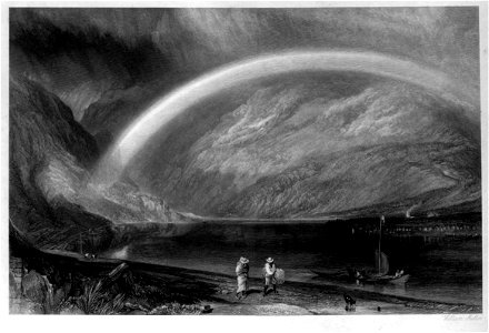 The Rhine - Osterspey and Feltzen engraving by William Miller after Turner