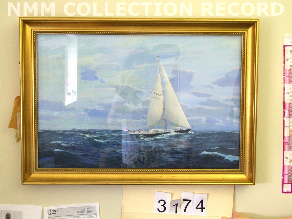 The royal naval training yacht Adventure rounding Cape Horn RMG RP6495