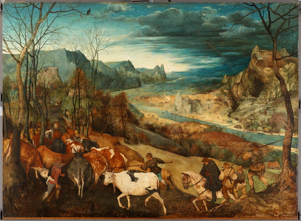 The return of the herd, by Pieter Bruegel (I)