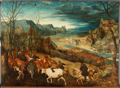 The return of the herd, by Pieter Bruegel (I)