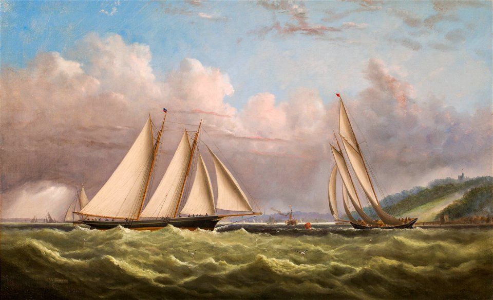 The Royal Schooner Hildegarde, Queen’s Cup 1877, by Arthur Wellington Fowles 2016