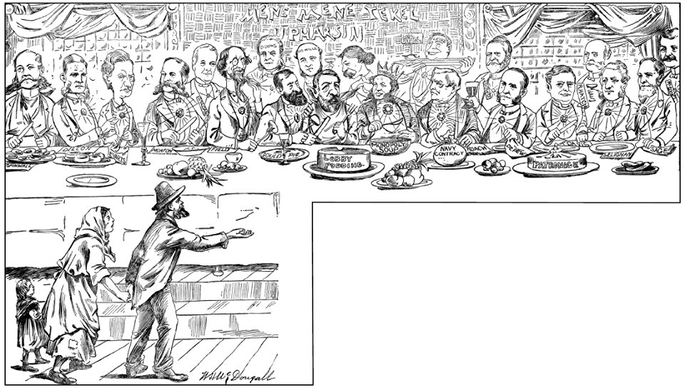 The Royal Feast of Belshazzar Blaine and the Money Kings (1884) alt