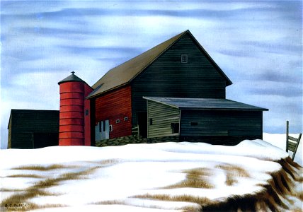 The Rick's Barn, Woodstock. Free illustration for personal and commercial use.