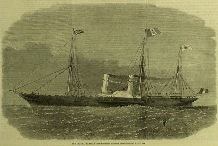 The Royal Italian Steam-ship Exploratore ILN - 1863