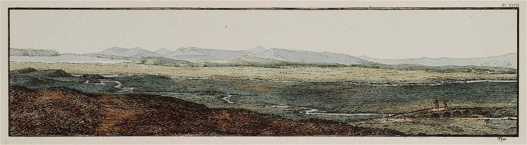 The river Karamenderes (anc Scamander) and the its outfall to the Dardanelles - Gell William Sir - 1804