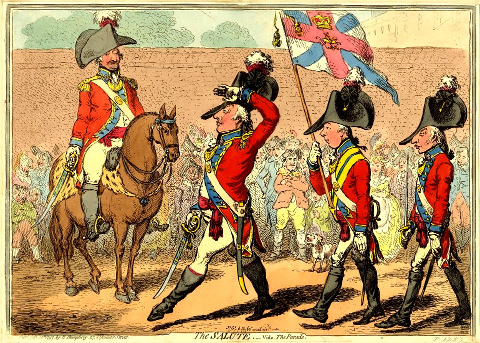 The salute,-Vide. The Parade (BM 1851,0901.876)