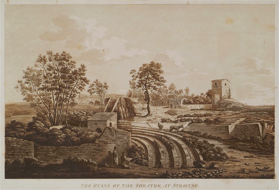 The ruins of the Theatre, at Syracuse - Wilkins William - 1807
