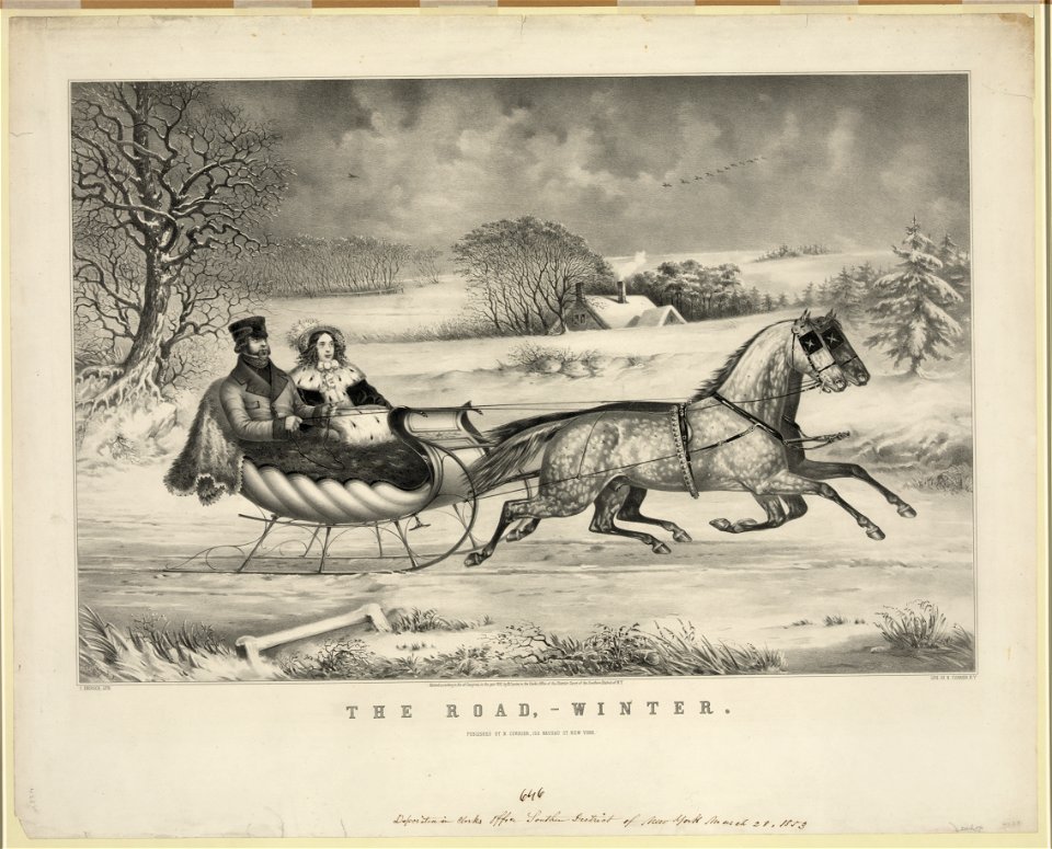 The road, winter - O. Knirsch, lith. LCCN93511164