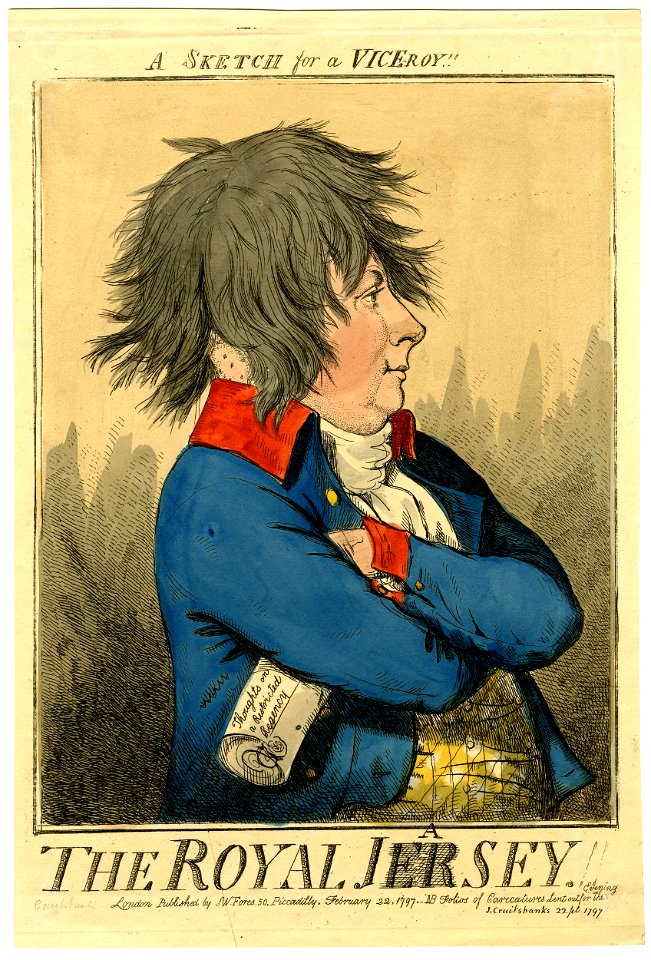 The royal jersey!! (e and r struck through and replaced with a) (BM 1868,0808.6596)