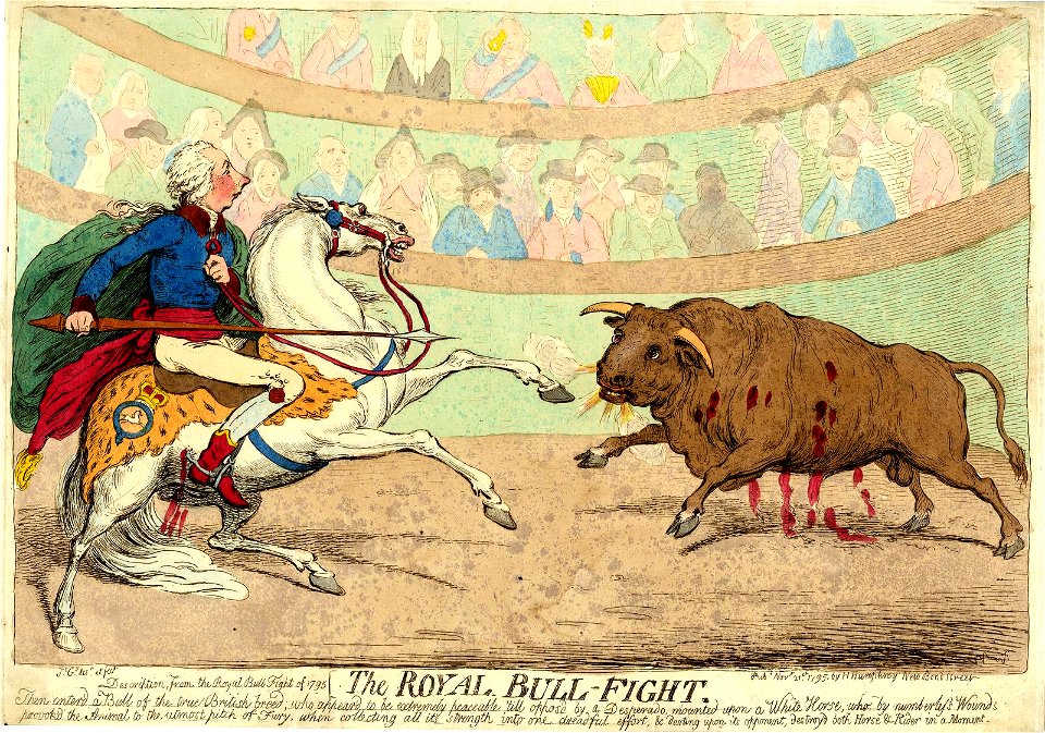 The Royal bull-fight (BM 1868,0808.6477)
