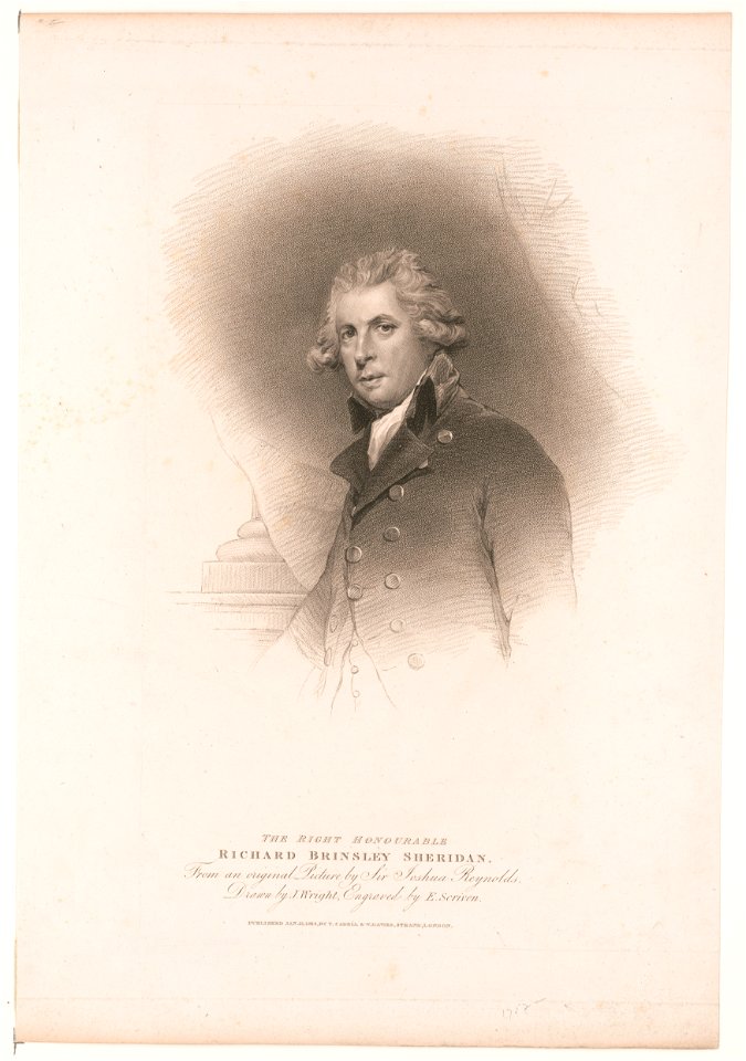 The Right Honourable Richard Brinsley Sheridan LCCN2003674364