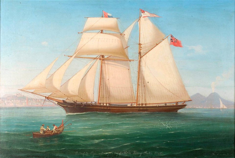 The Schooner Belle of the Plym 1872 NMM NMMG BHC3226