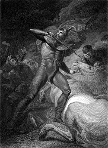 The Resolute Conduct of the Earl of Warwick Previous to the Battle of Towton (greyscale)