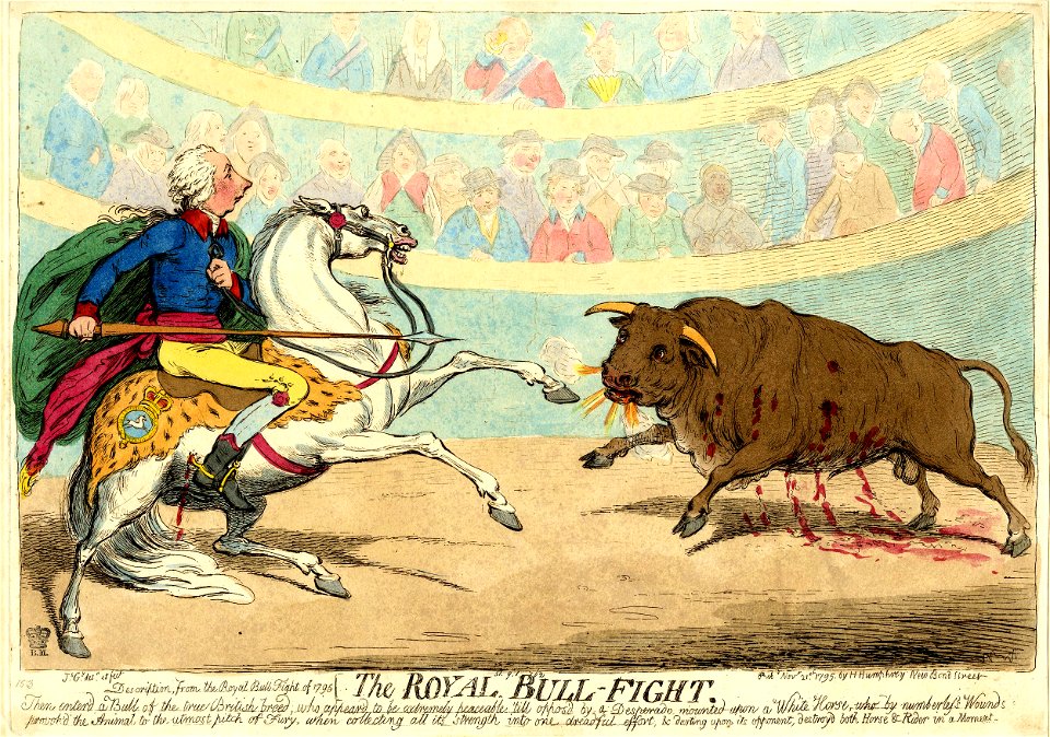 The Royal bull-fight (BM 1851,0901.762)