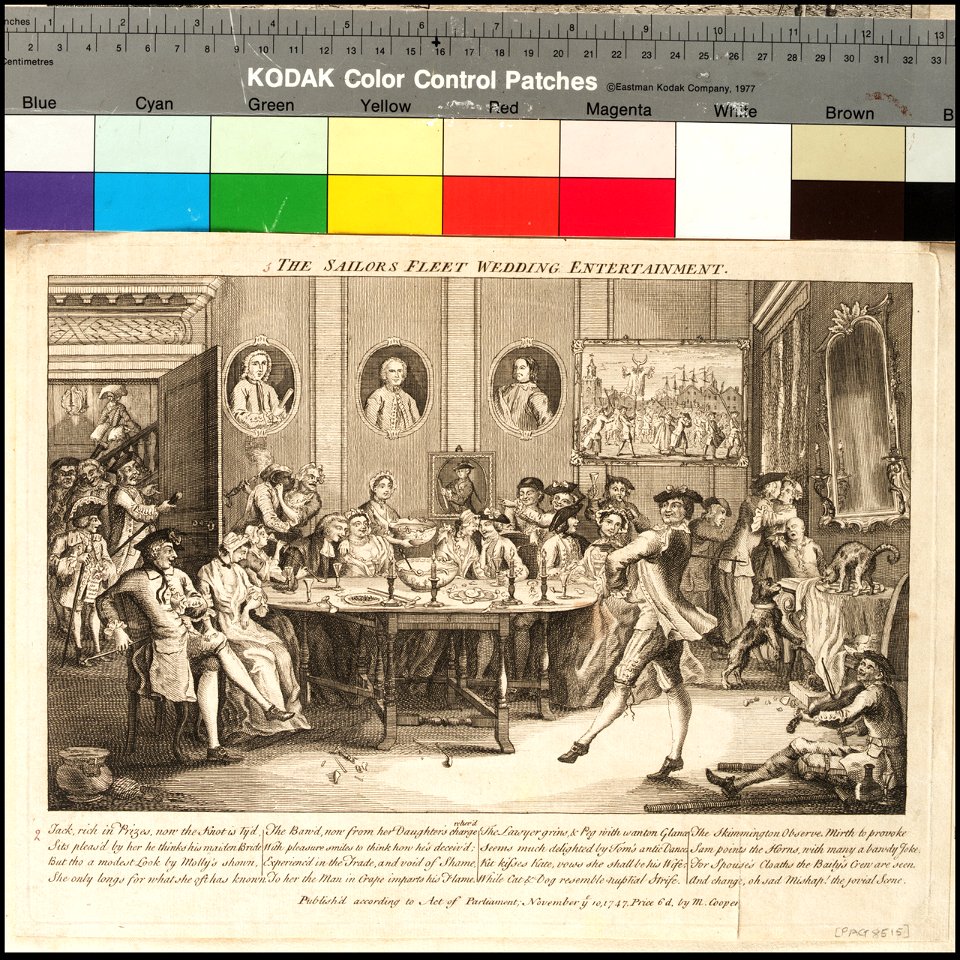 The Sailor's Fleet Wedding Entertainment (caricature) RMG PX8515