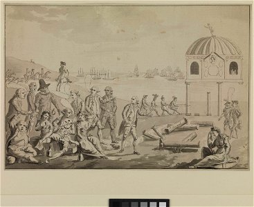 The Royal Hunt or a prospect of the Year 1782 (caricature) RMG PW3977