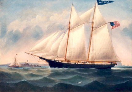 The Schooner Mobile, 1862, by William G. Yorke